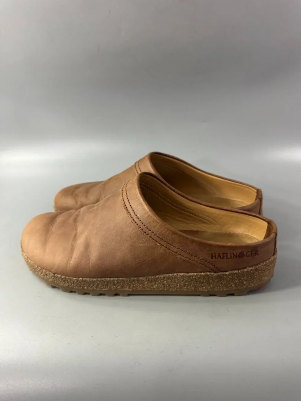 Haflinger Malmo Unisex Clog  - Saddle Leather, Size 42